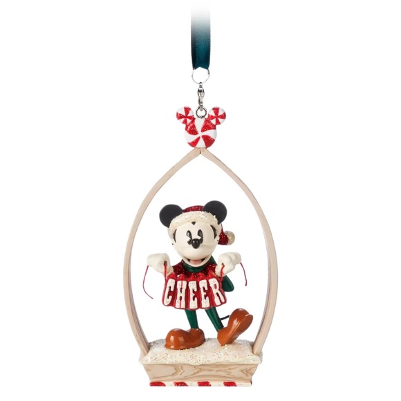 Disney Mickey & Minnie Mouse Holiday Cheer Joy Sketchbook Christmas Ornament Set - Picture 2 of 7